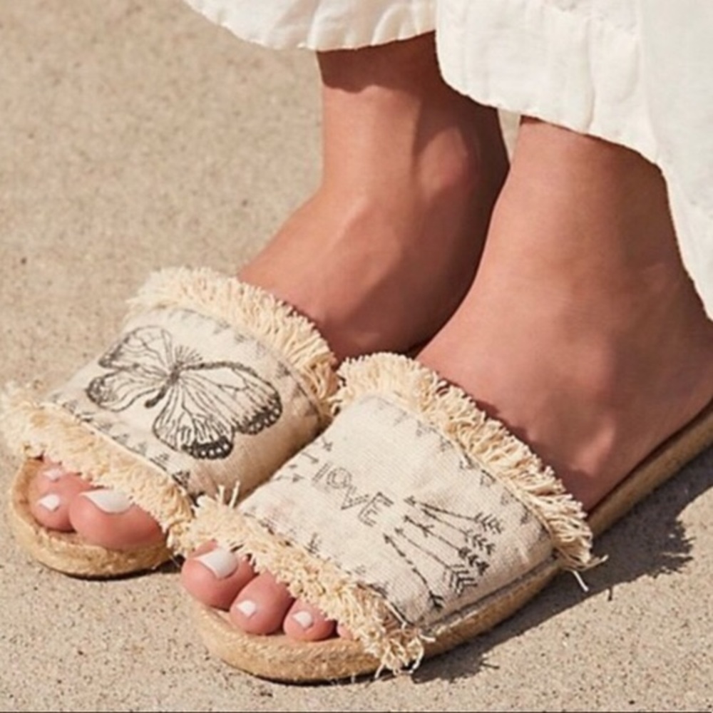 Free People butterfly espadrille sandals